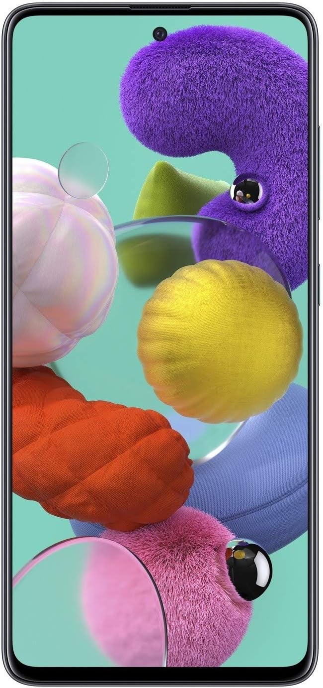 Samsung Galaxy A51 Mobile Phone; Sim Free Smartphone - Prism Crush Black, (UK Version)