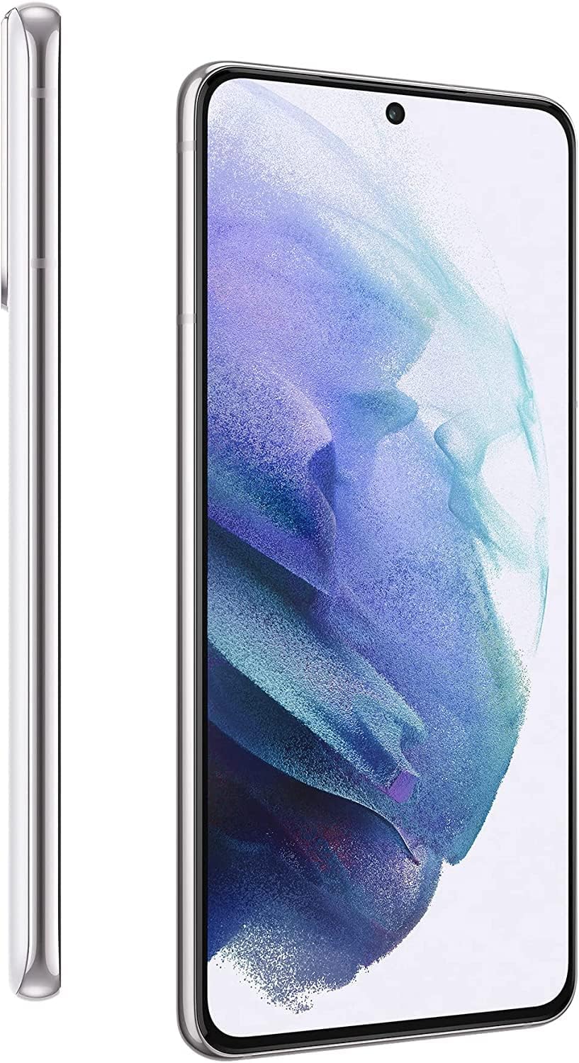 Samsung Galaxy S21 Ultra 5G SM-G998B Standard Edition Dual-SIM 128GB + 12GB RAM Factory Unlocked Android Smartphone (Phantom Silver) - International Version