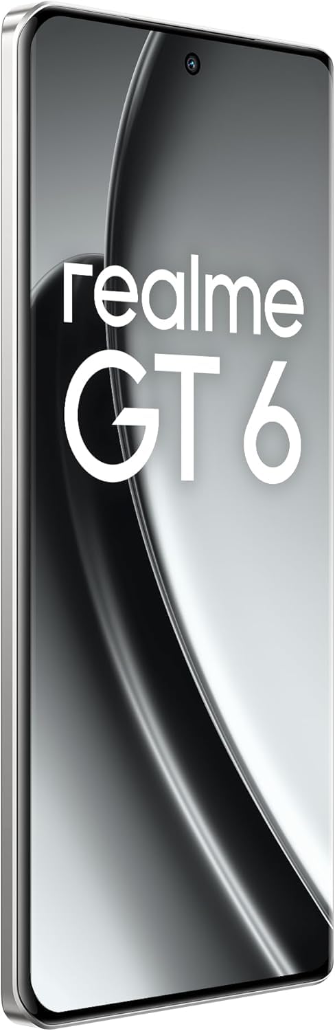 realme GT 6 5G Dual SIM 12GB + 256GB (Fluid Silver) - Middle East Version