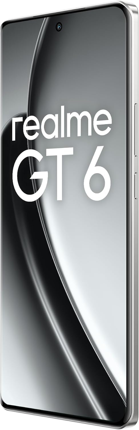 realme GT 6 5G Dual SIM 12GB + 256GB (Fluid Silver) - Middle East Version