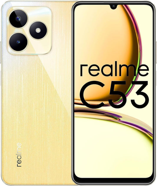 Realme C53 Dual SIM 6GB RAM 128GB Internal Storage 33W Supervooc charge Champion Gold 4G LTE