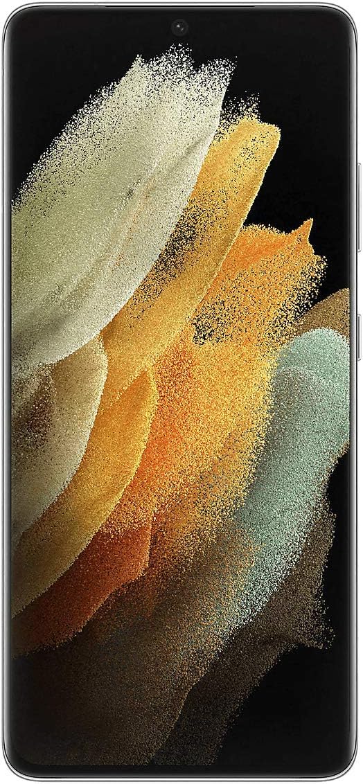 Samsung Galaxy S21 Ultra 5G SM-G998B Standard Edition Dual-SIM 128GB + 12GB RAM Factory Unlocked Android Smartphone (Phantom Silver) - International Version
