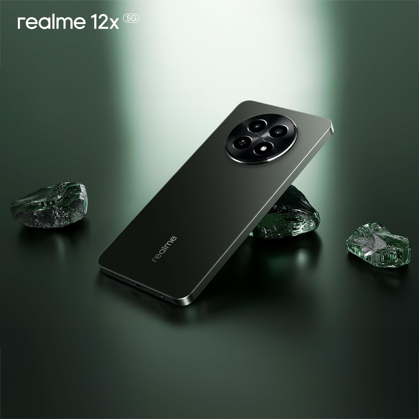 realme 12x 5G Dual SIM (Feather Green 8GB RAM, 256GB ROM) |120Hz Eye Comfort Display |5G 6nm Chipset |5000mAh Battery |12 Months Warranty - Middle East Version