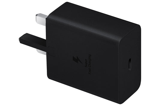 Samsung Galaxy Official 45W Travel Adapter, Super-Fast Charging (UK Plug with USB Type-C Cable), Black